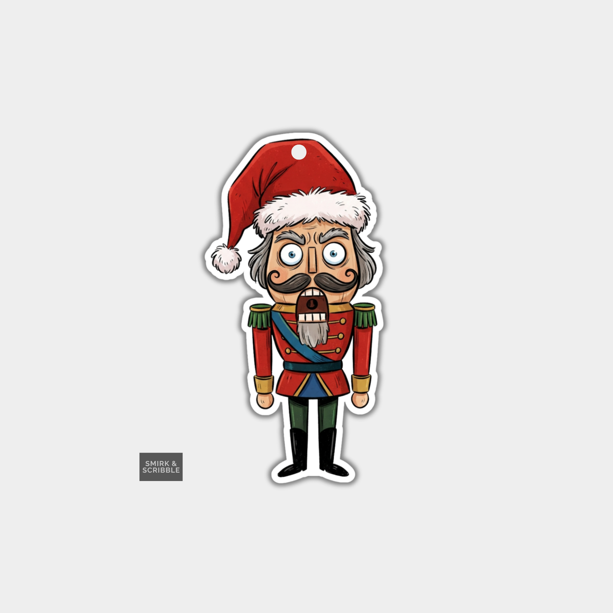 Funny Christmas Gift Tags - Weird Nutcracker