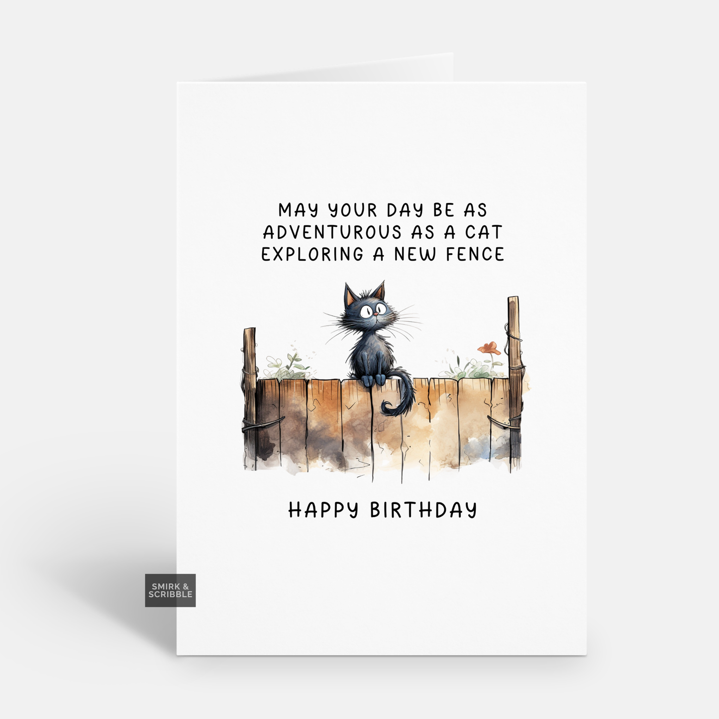 New Fence Birthday Card