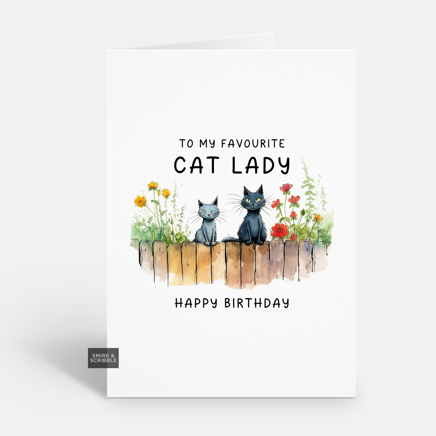 Cat Lady Birthday Card