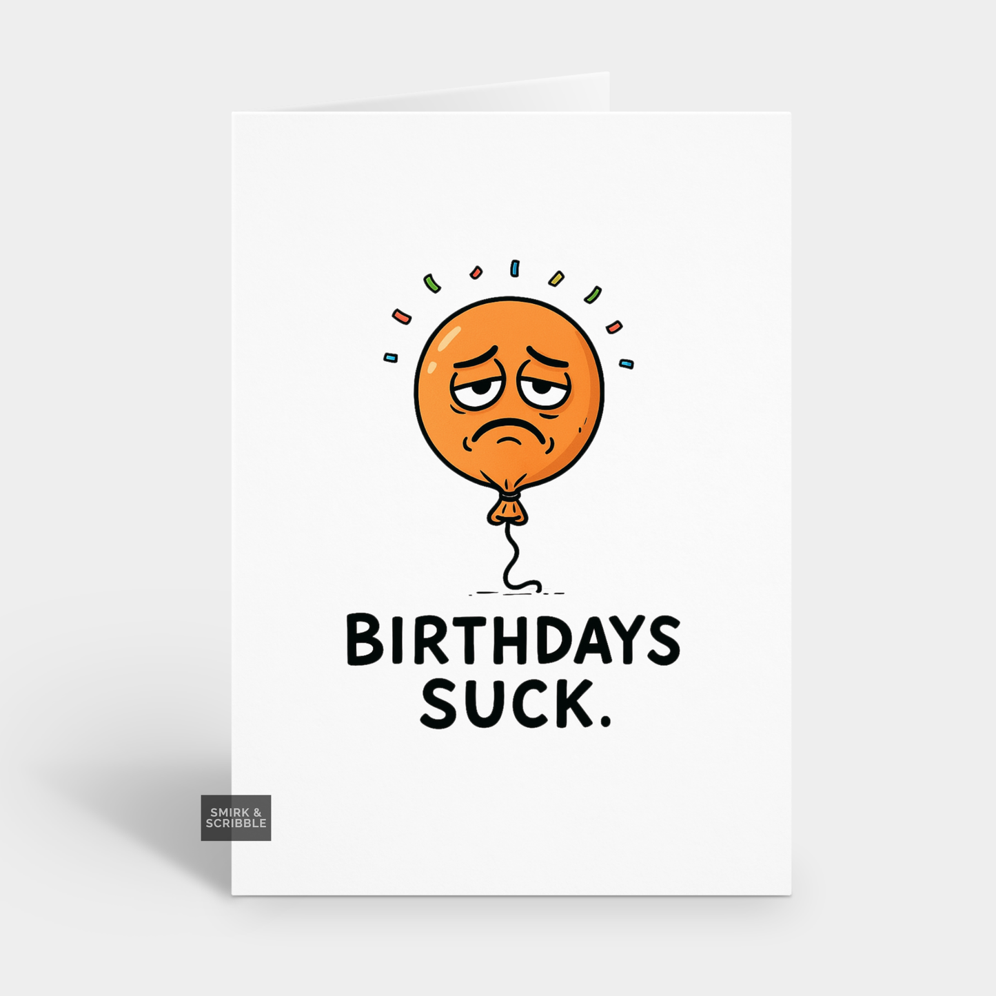 Rude Balloon Birthday Card