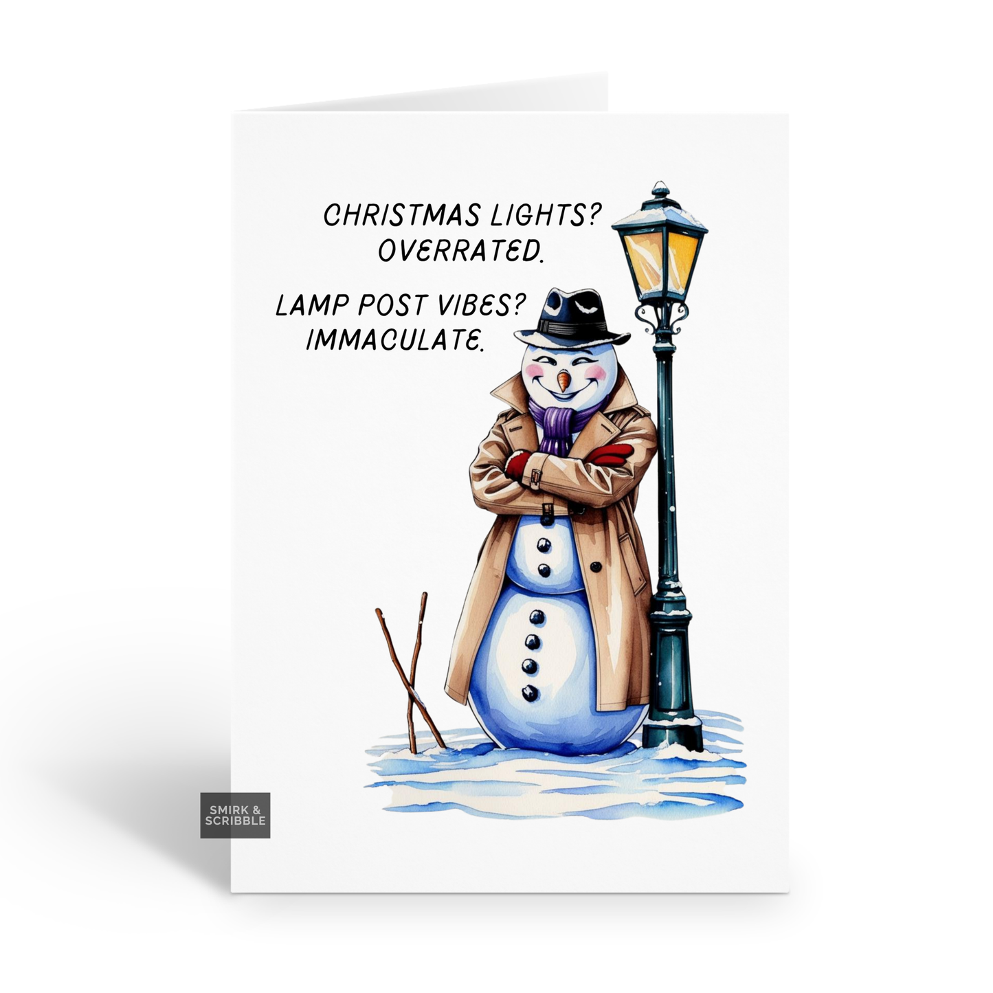 Snowman Christmas Card