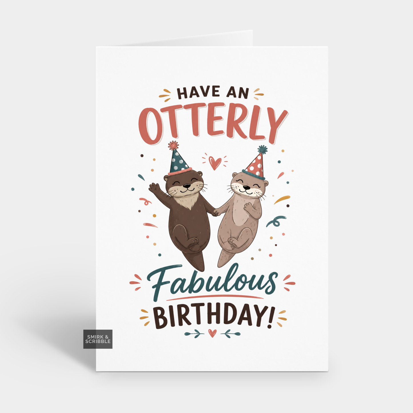 Funny Birthday Card - Fabulous Otter Pun