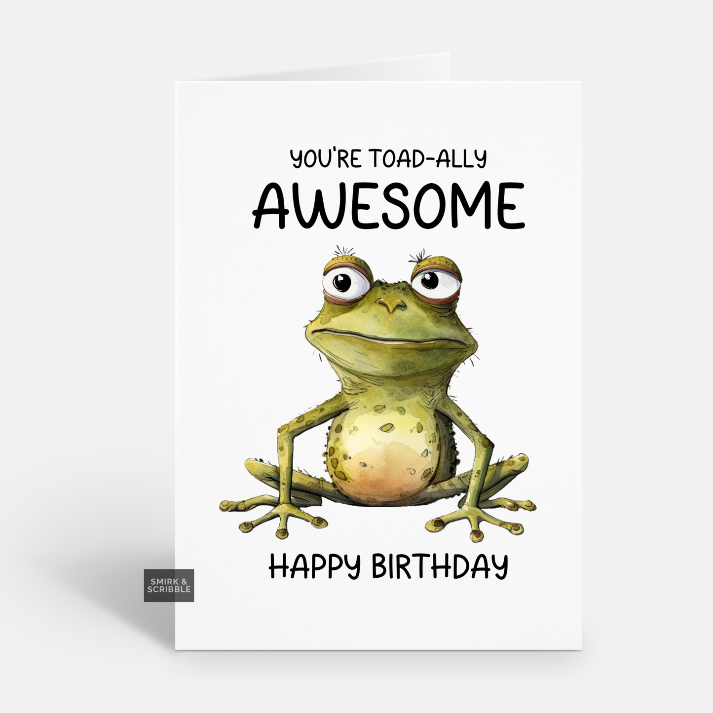 Toad-ally Awesome Birthday Card