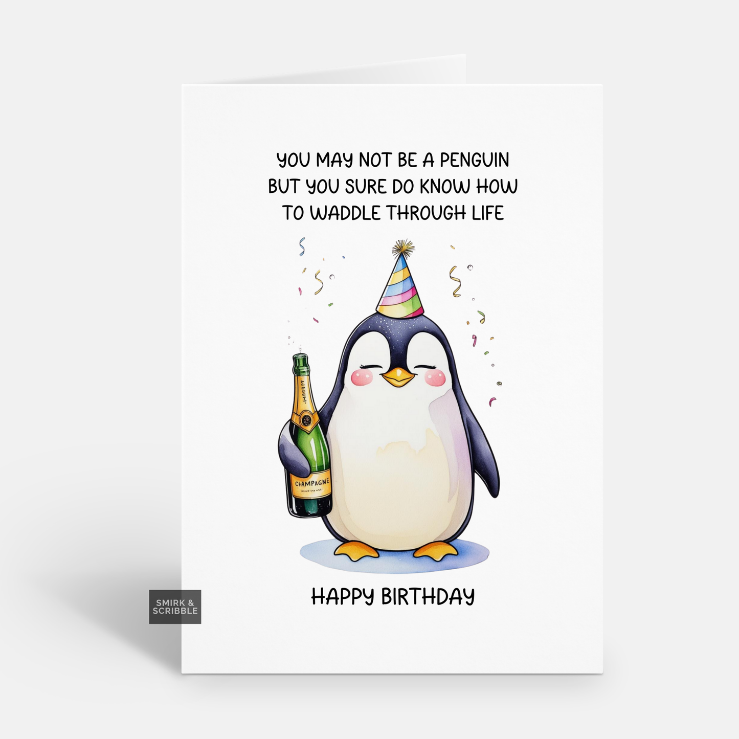 Waddle Through Birthday Card