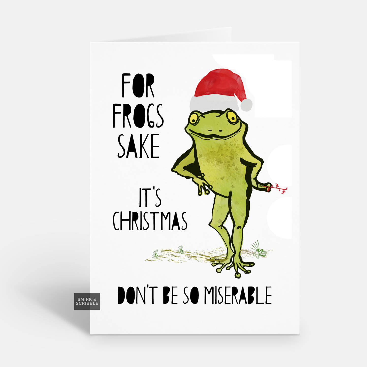 Frogs Sake Christmas Card