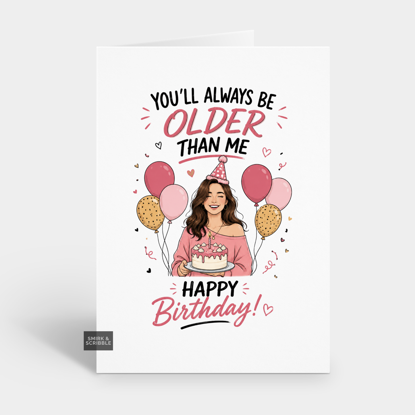Funny Birthday Card - Always Be Older