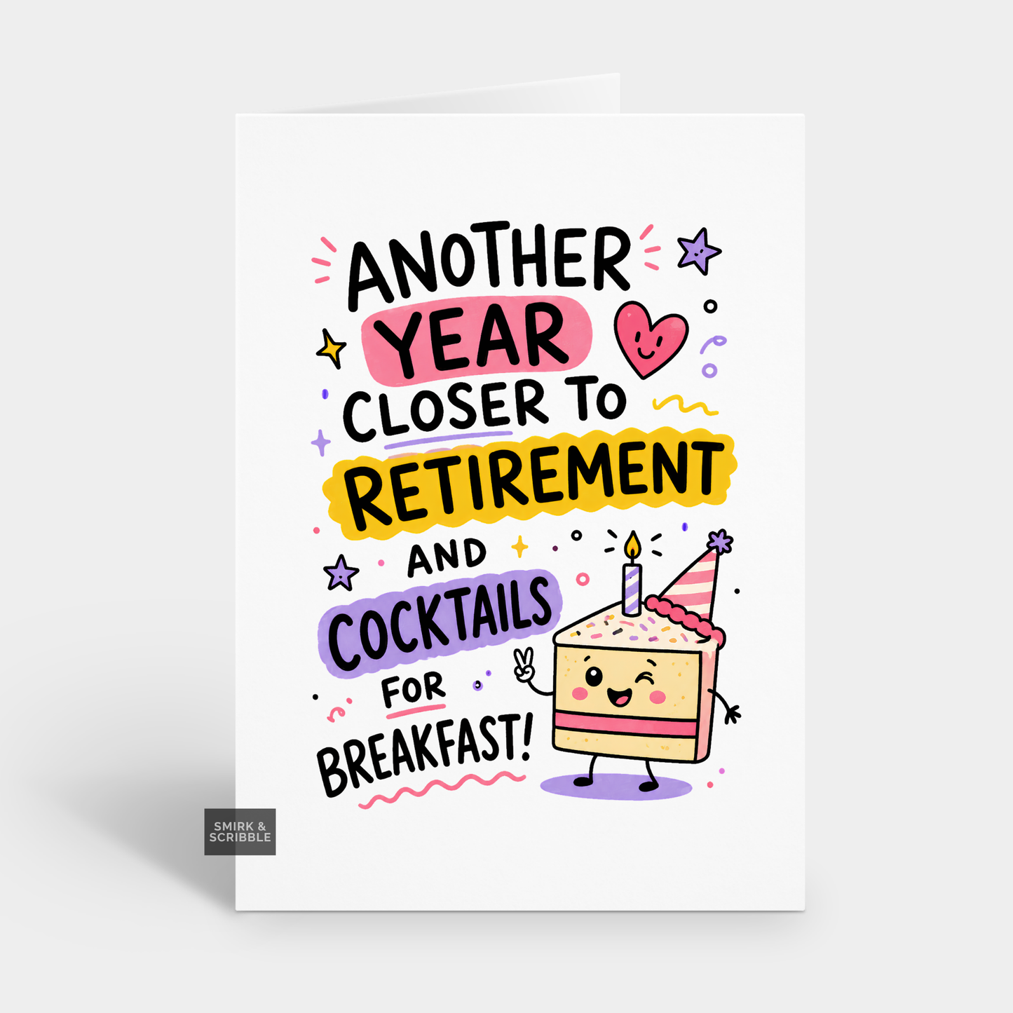 Funny Birthday Card - Retirement Cocktails