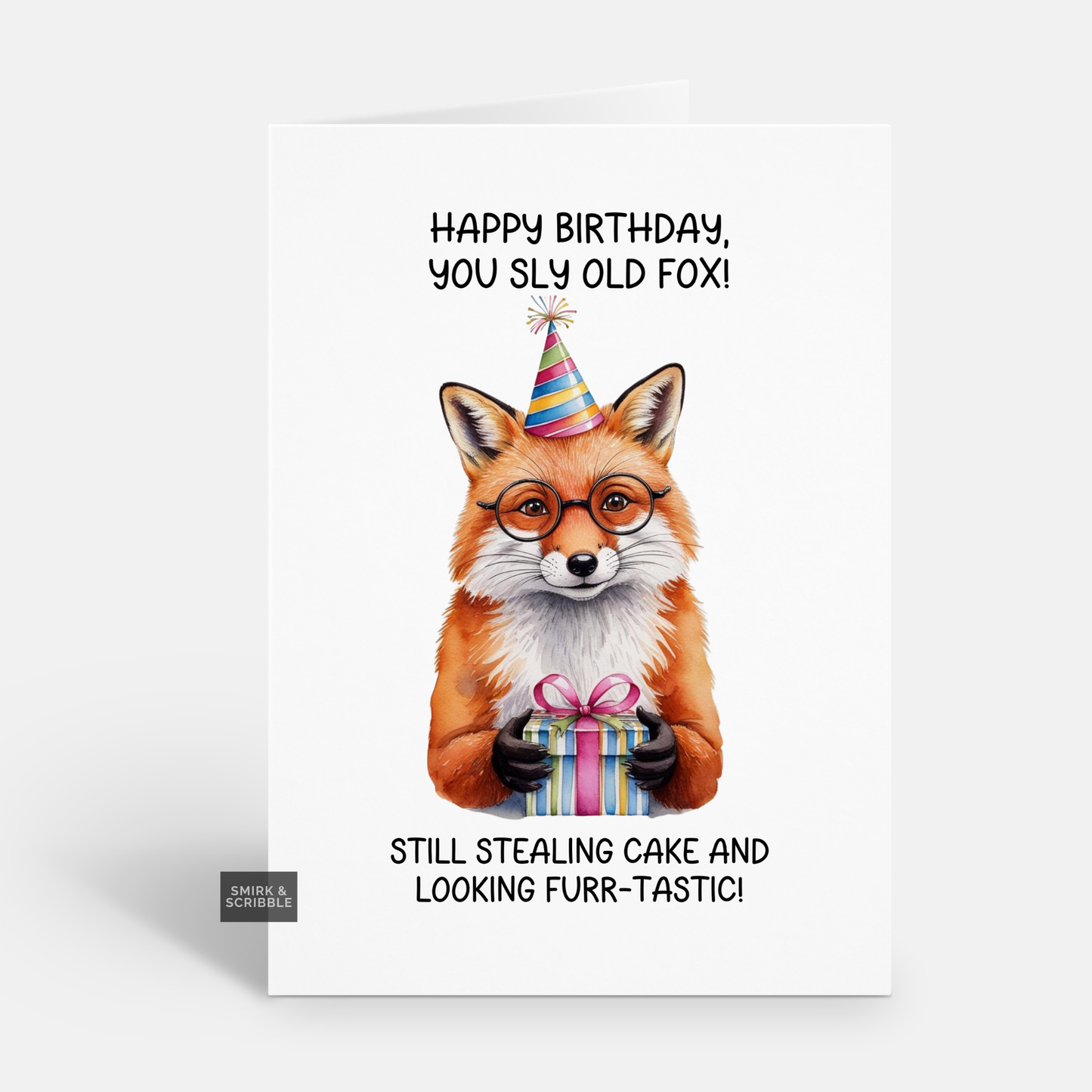 Sly Old Fox Birthday Card