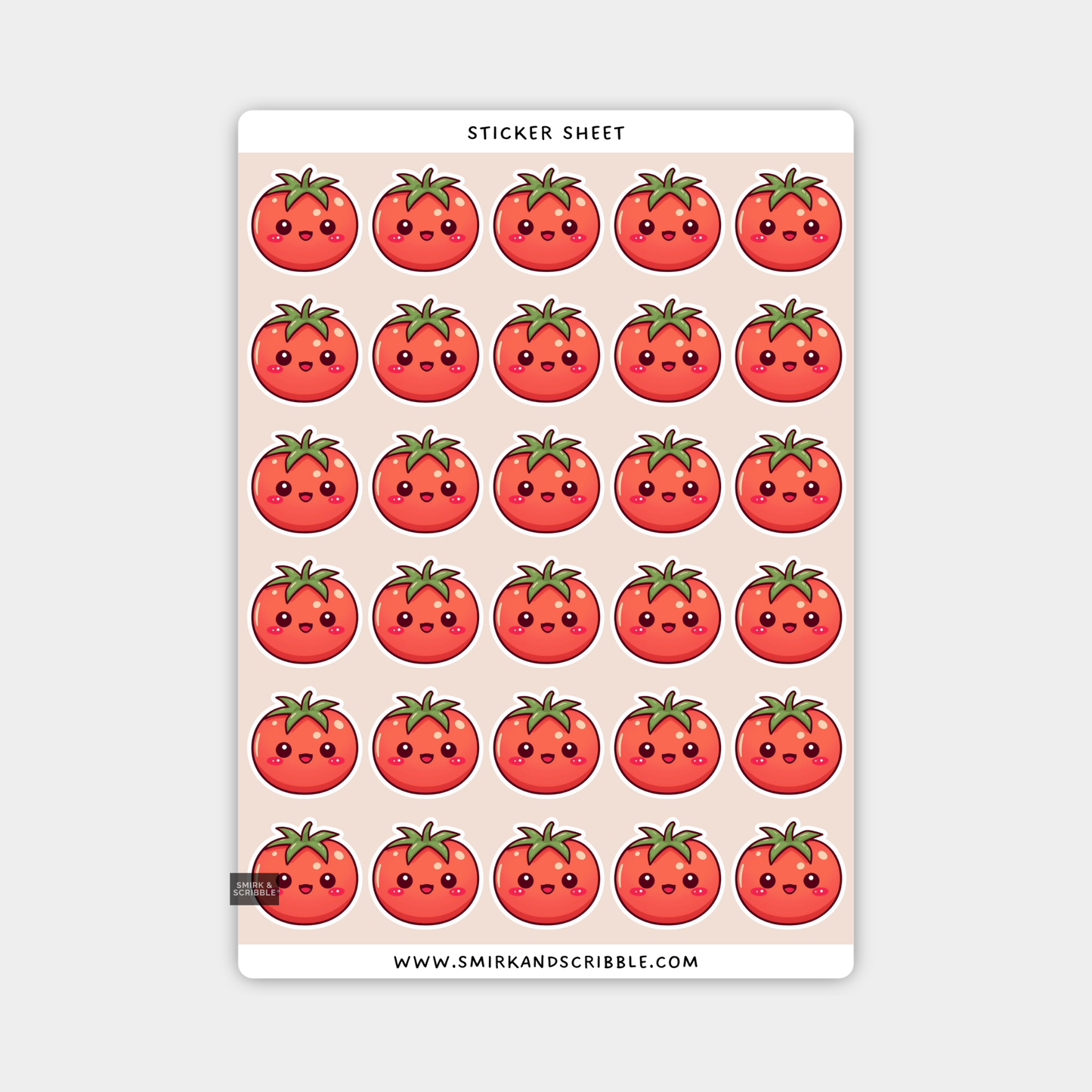 Tomato Sticker Sheet