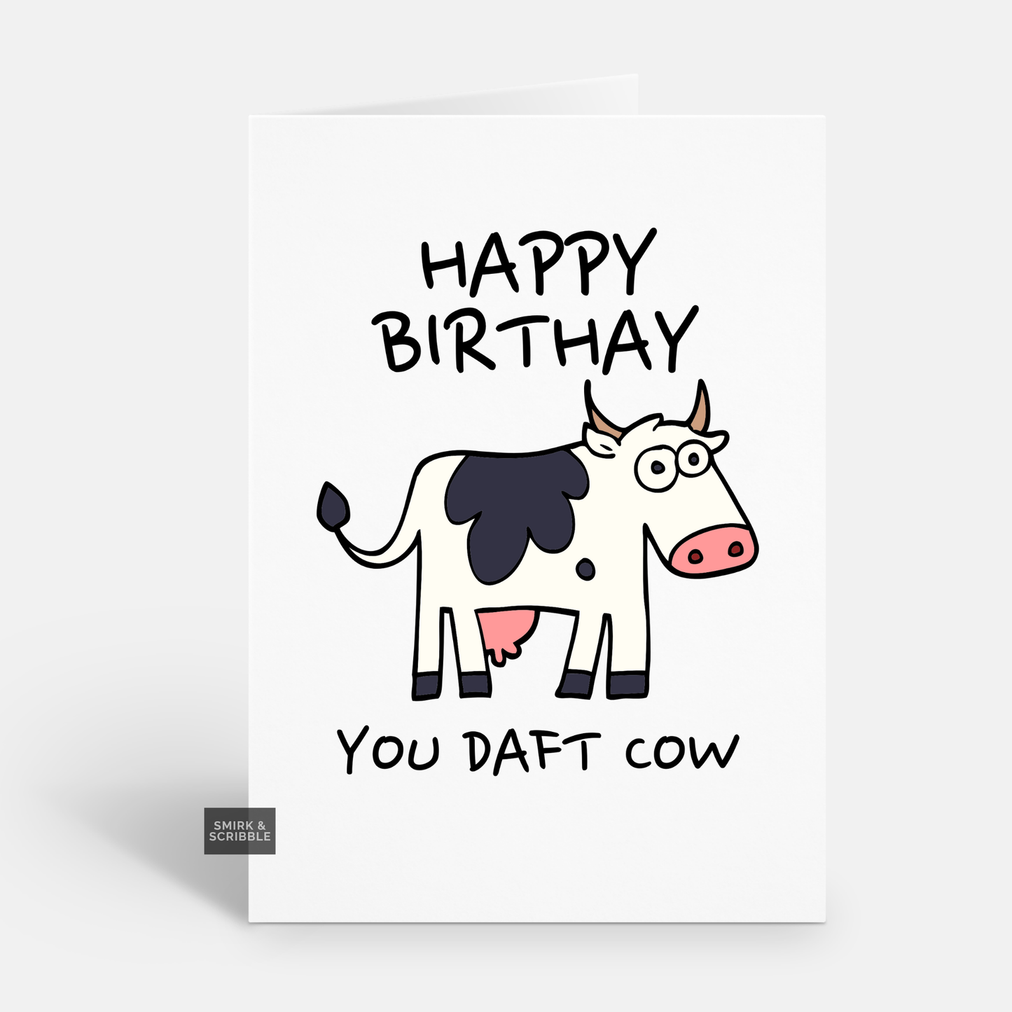 Daft Cow Birthday Card