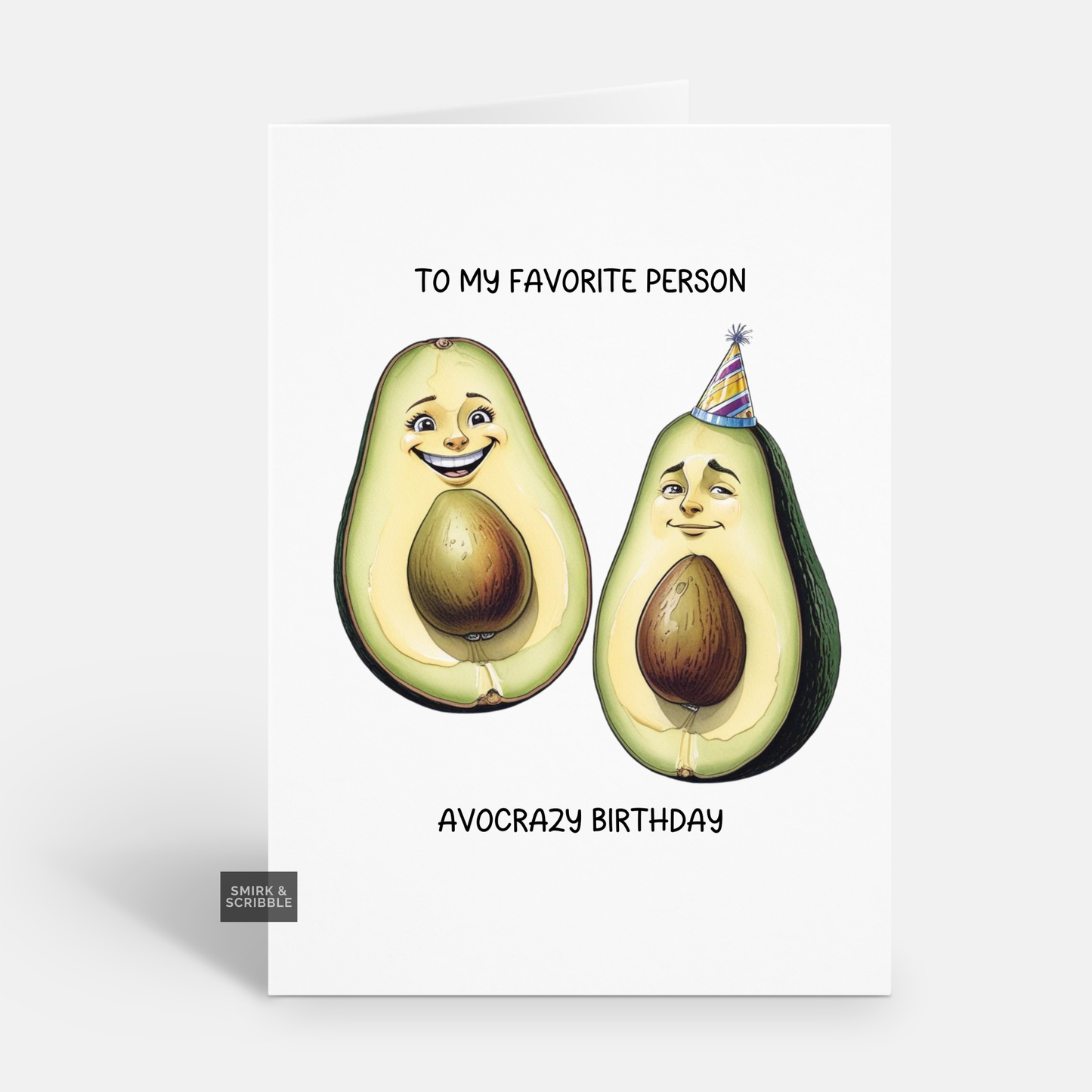 Avocrazy Birthday Card