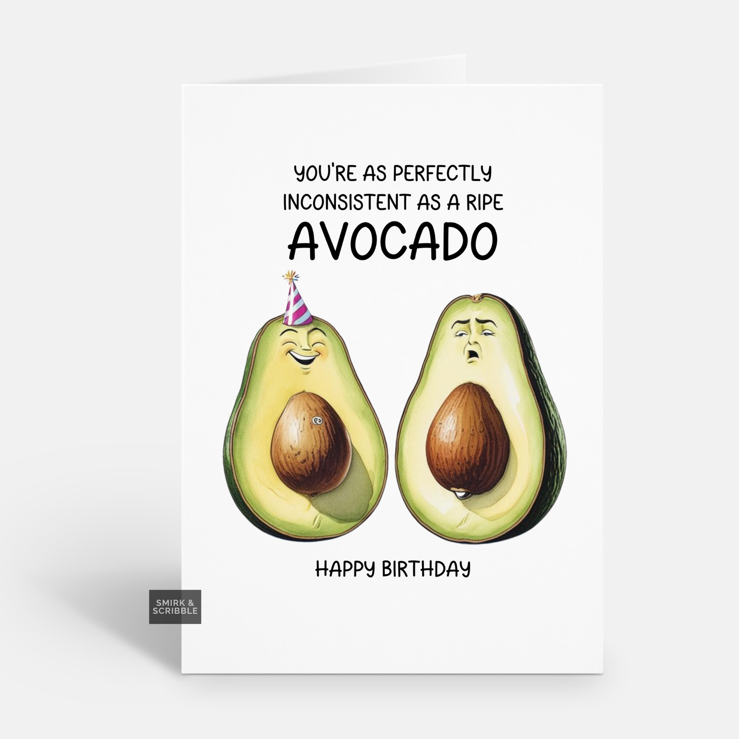 Ripe Avocado Birthday Card