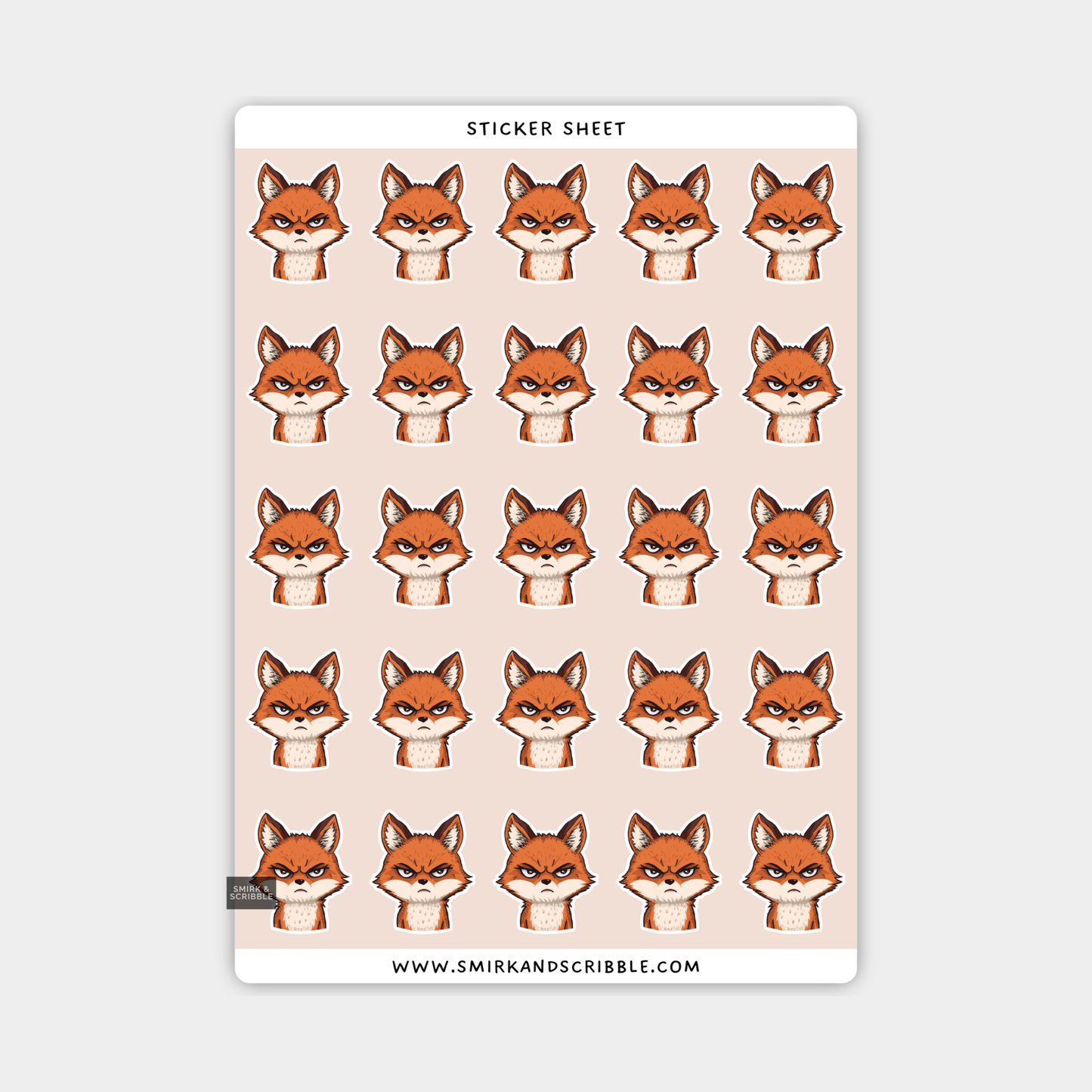 Fox Sticker Sheet