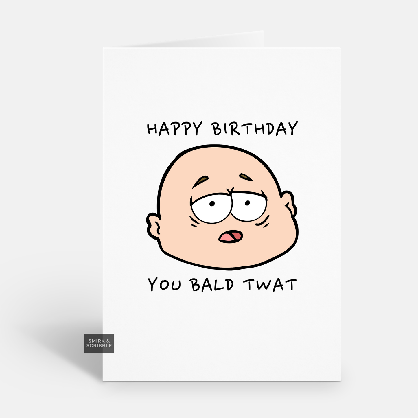 Bald Twat Birthday Card
