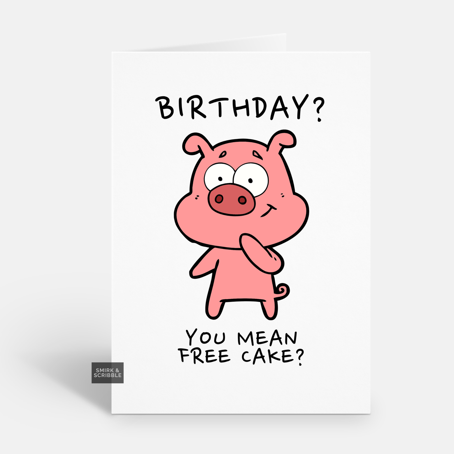 Free Cake Birthday Card