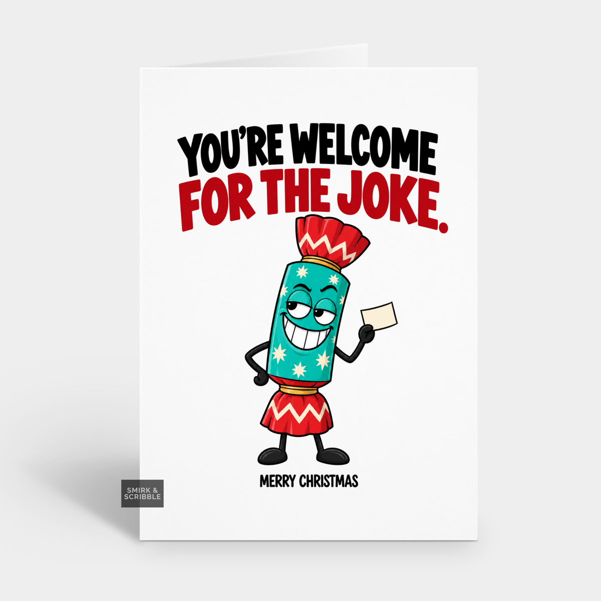 Funny Christmas Card - Joke Xmas Cracker