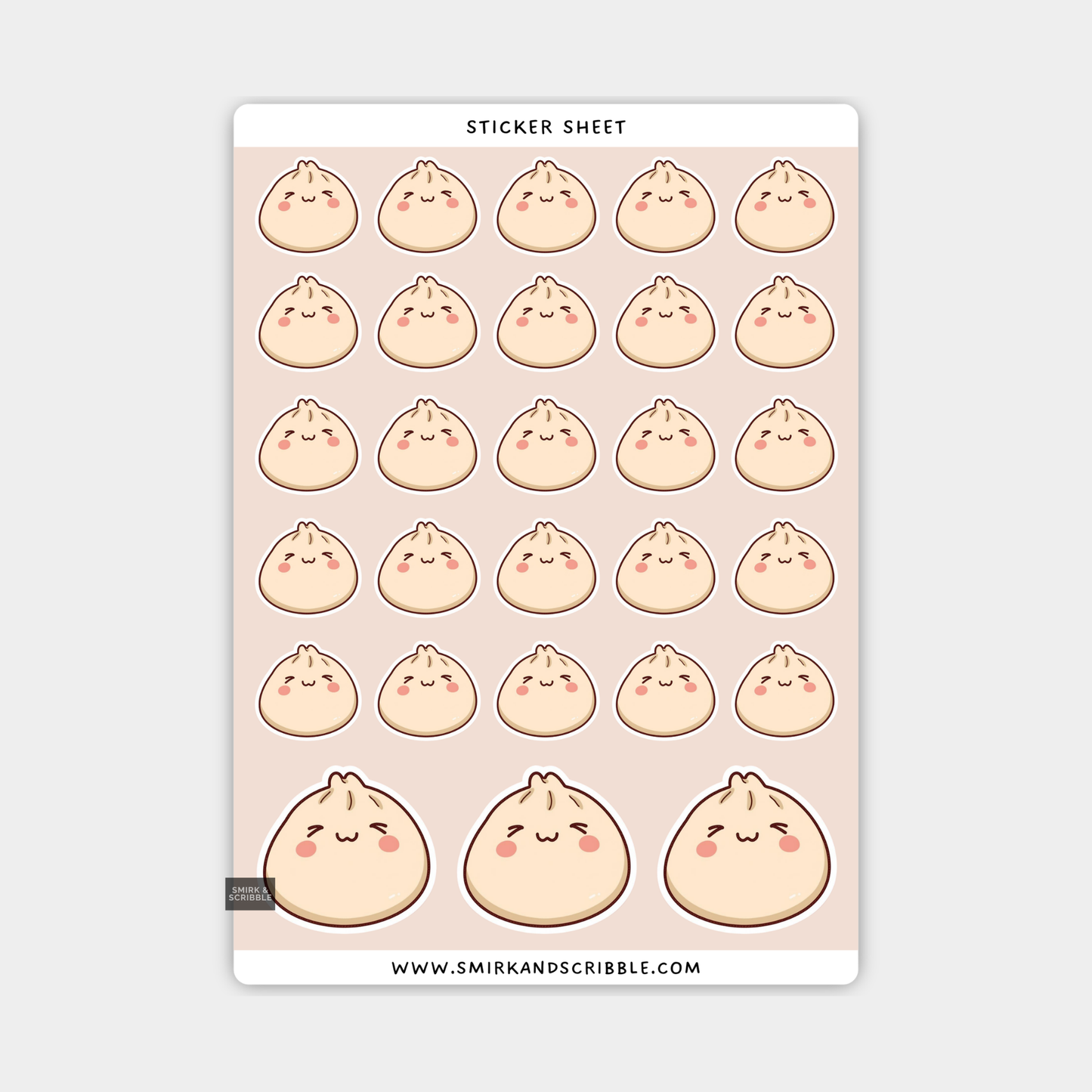 Dumpling Sticker Sheet