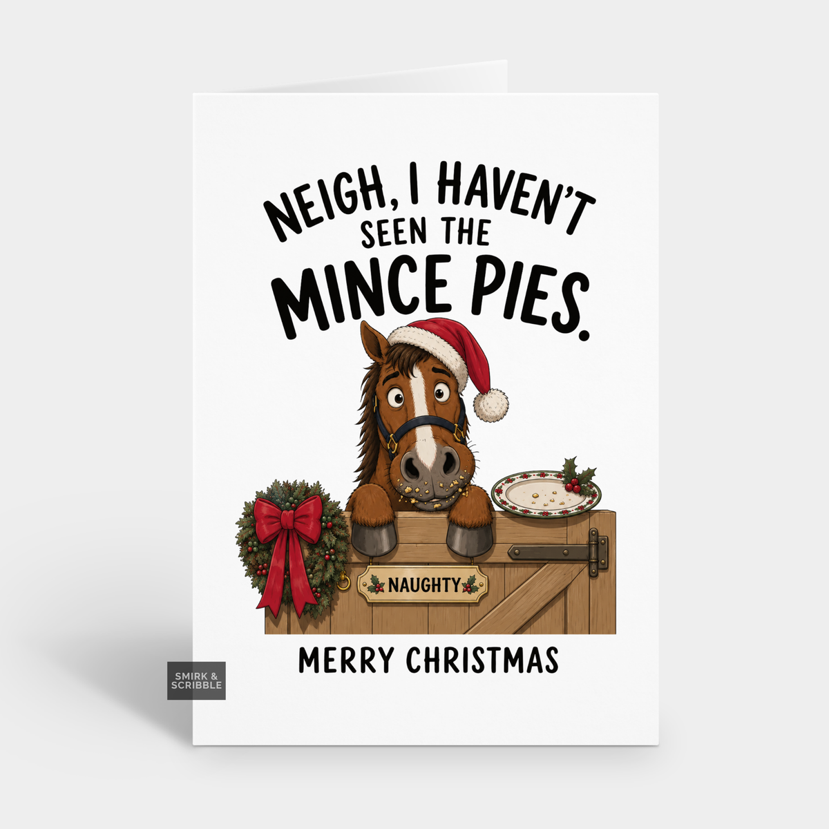 Funny Christmas Card - The Mince Pies