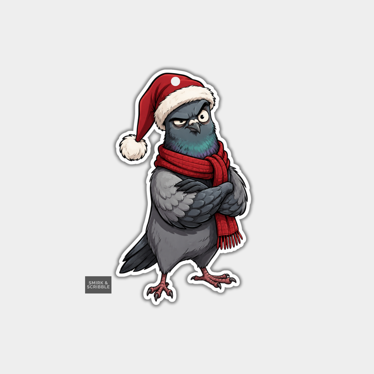 Funny Christmas Gift Tags - Unimpressed Pigeon
