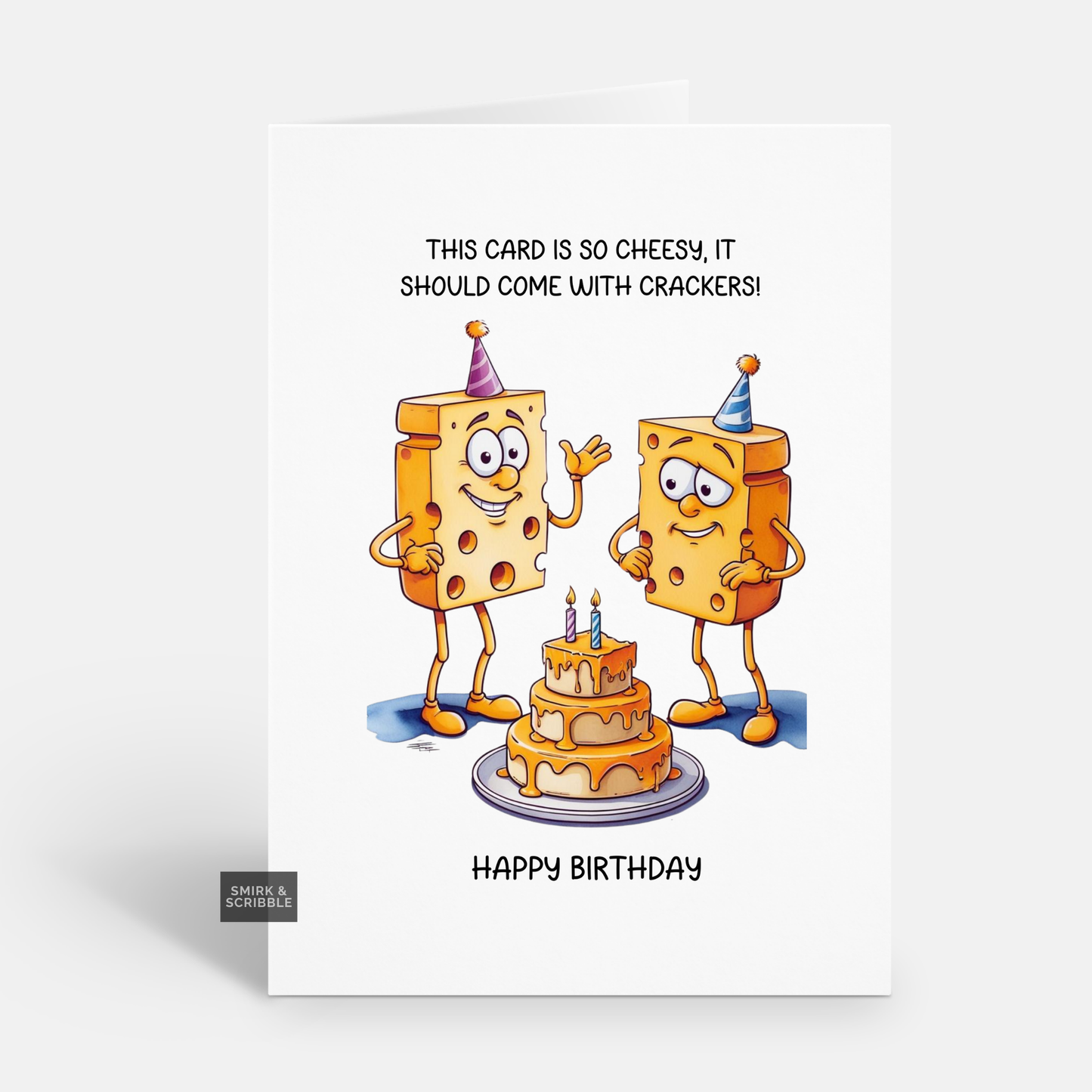 With Crackers Birthday Card