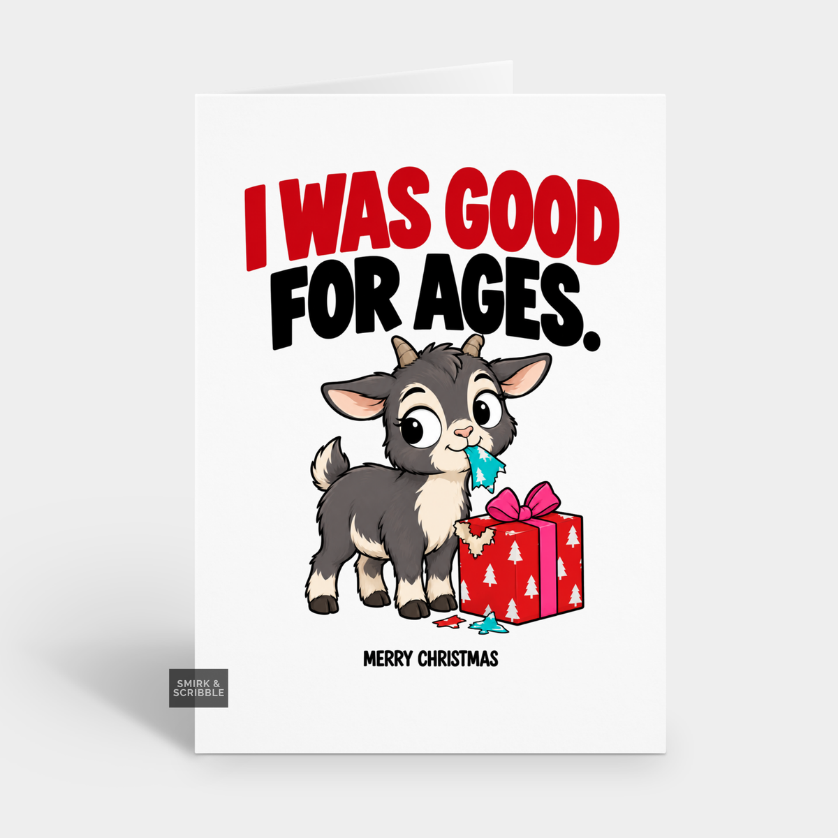 Funny Christmas Card - Good For Ages