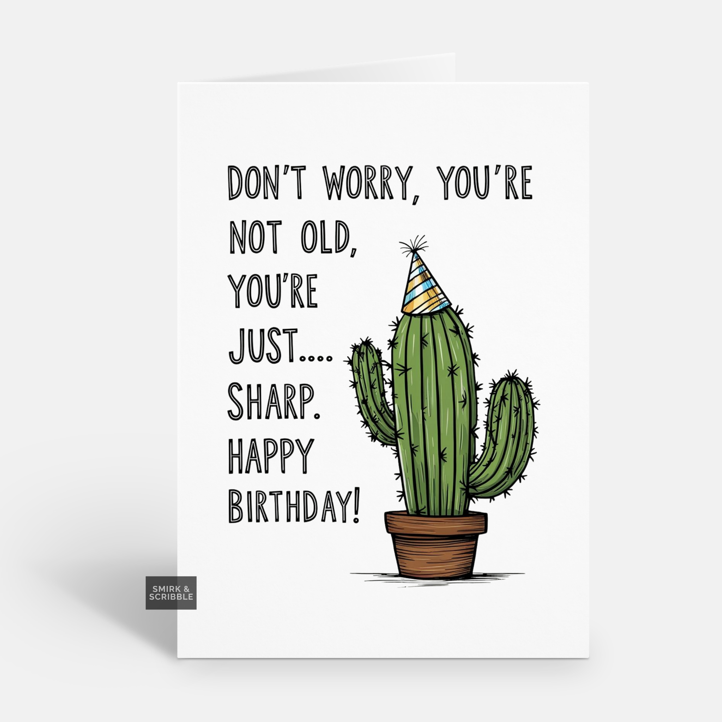 Just Sharp Birthday Card