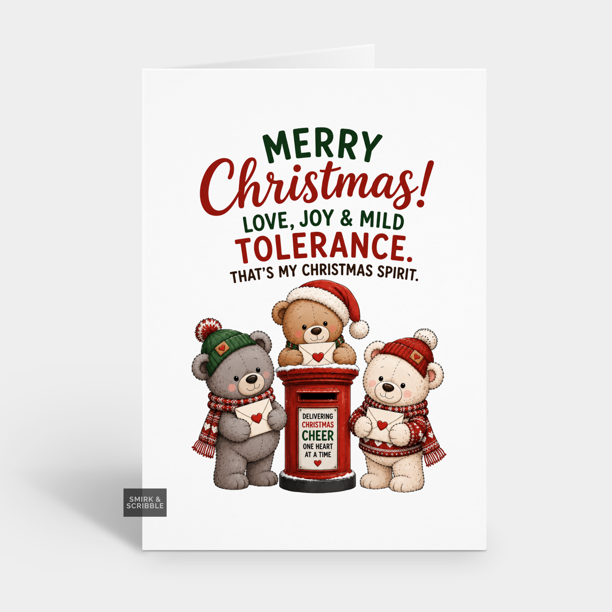 Funny Christmas Card - Mild Tolerance
