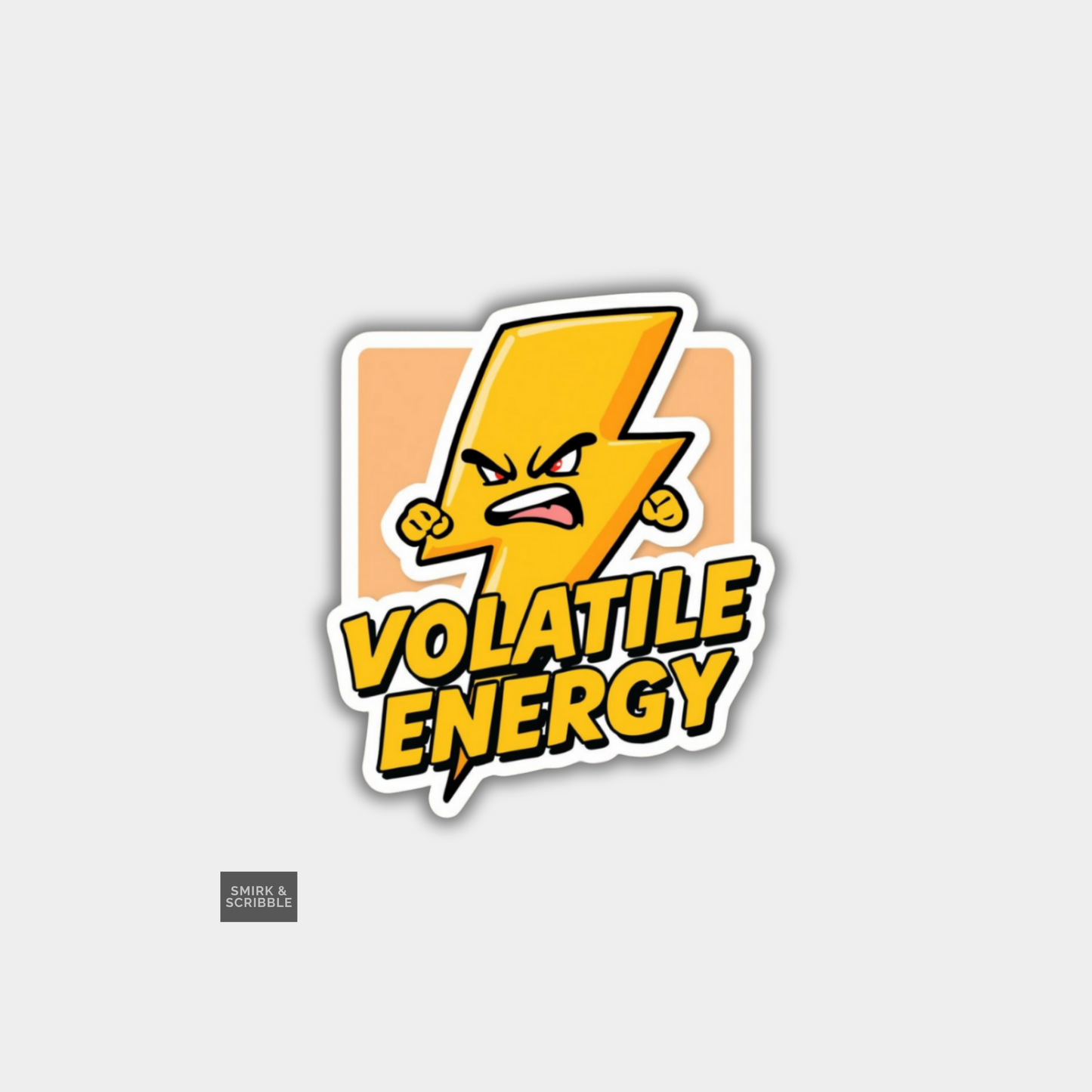 Lightning Bulb Vinyl Sticker