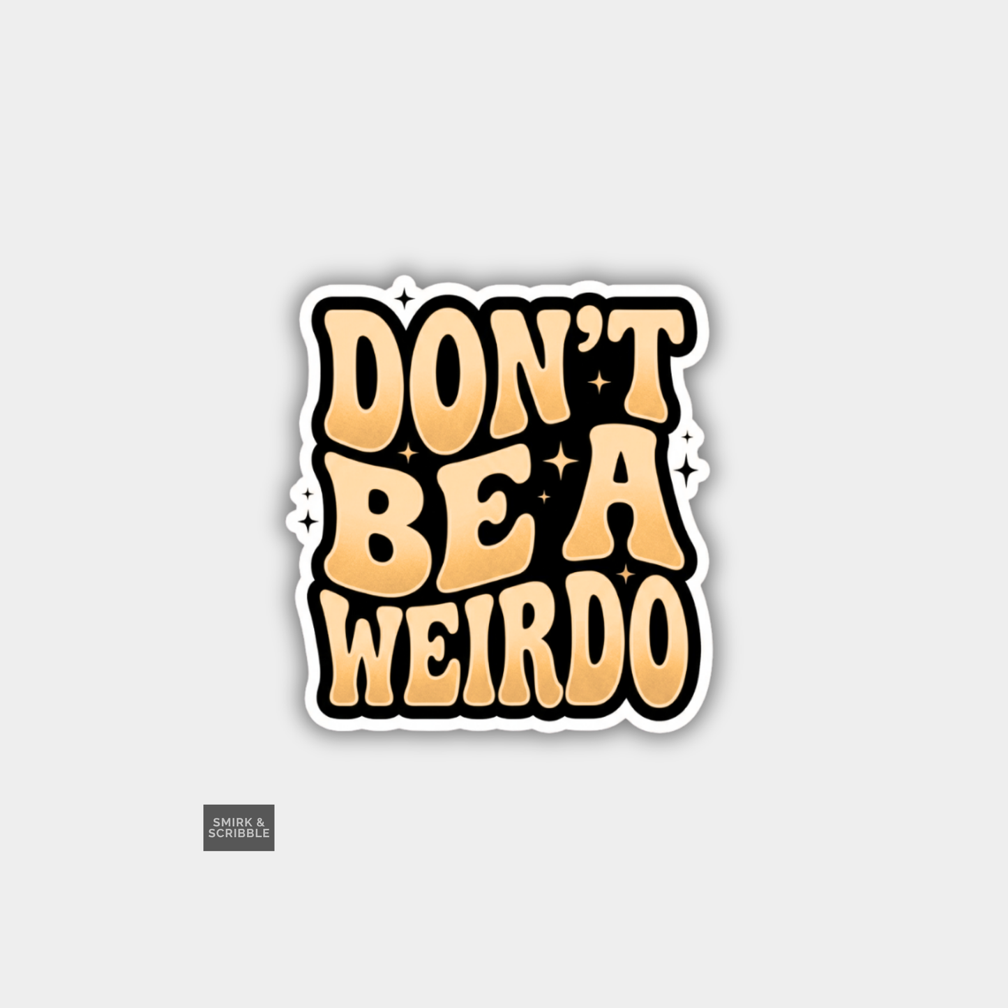 Yellow Weirdo Vinyl Sticker