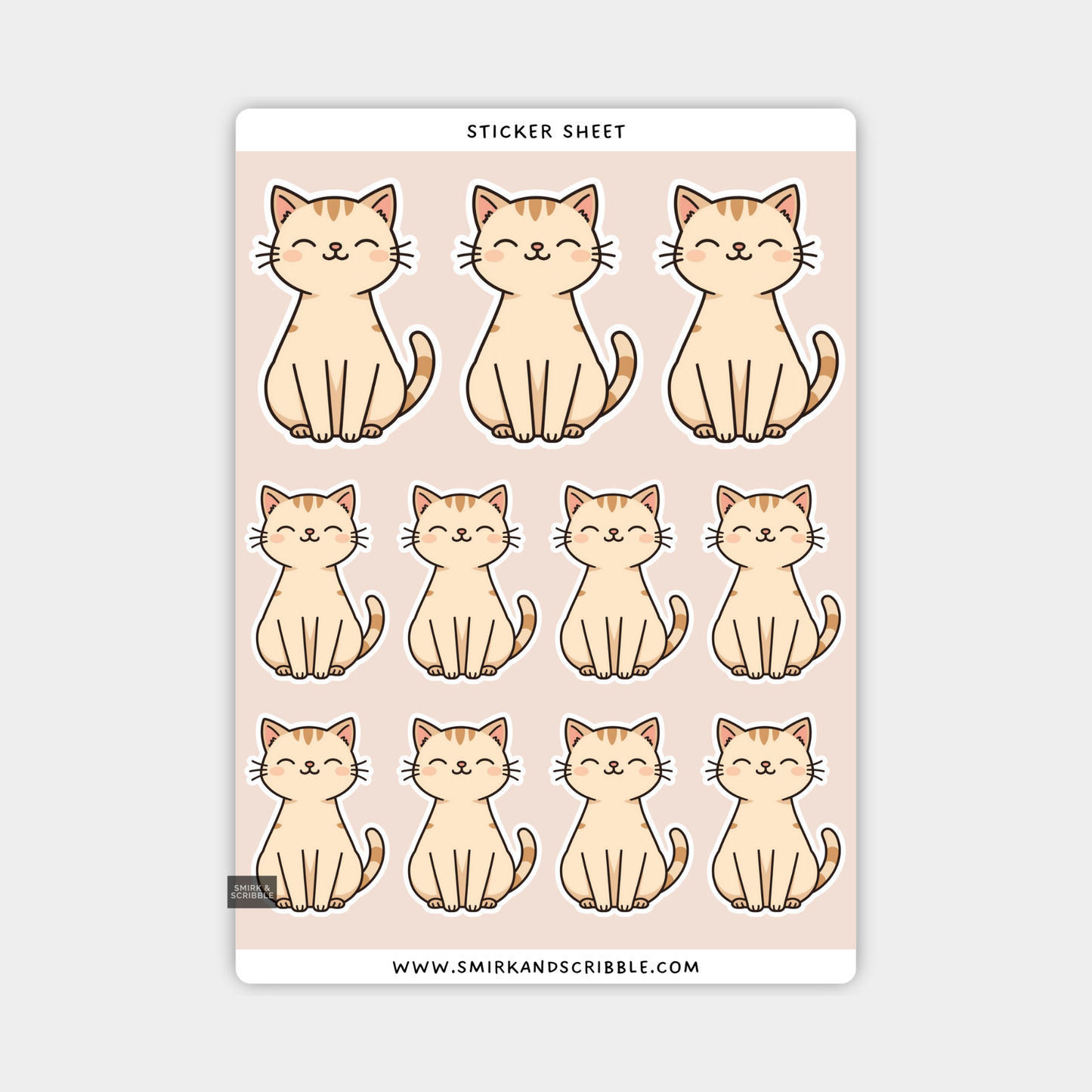 Cat Sticker Sheet