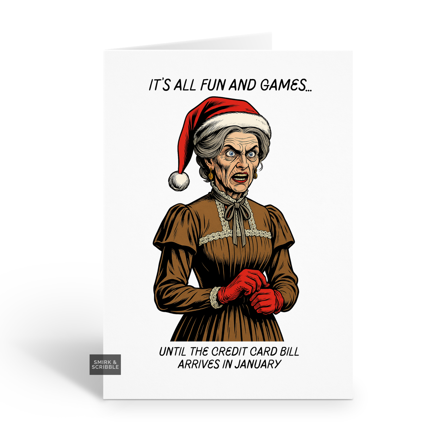 Credit Card Bill Christmas Card