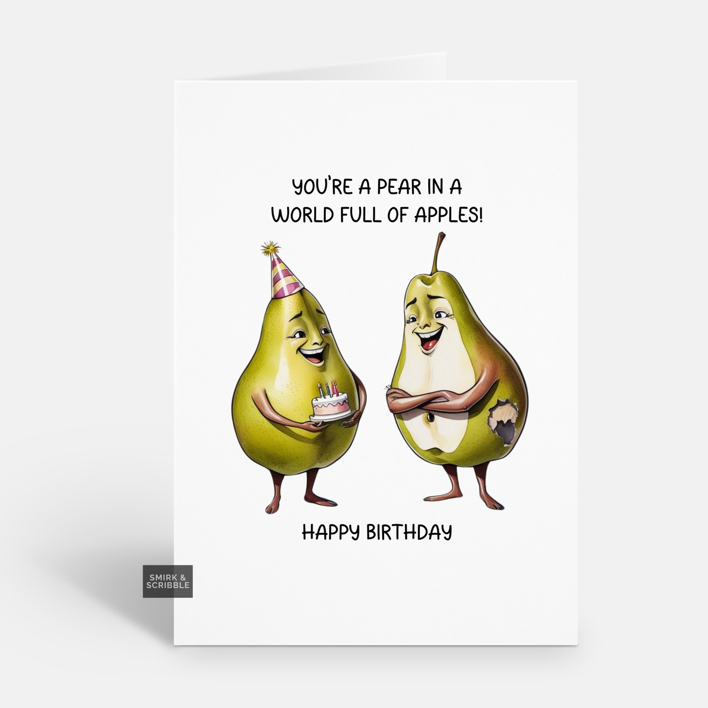 A Pear Birthday Card