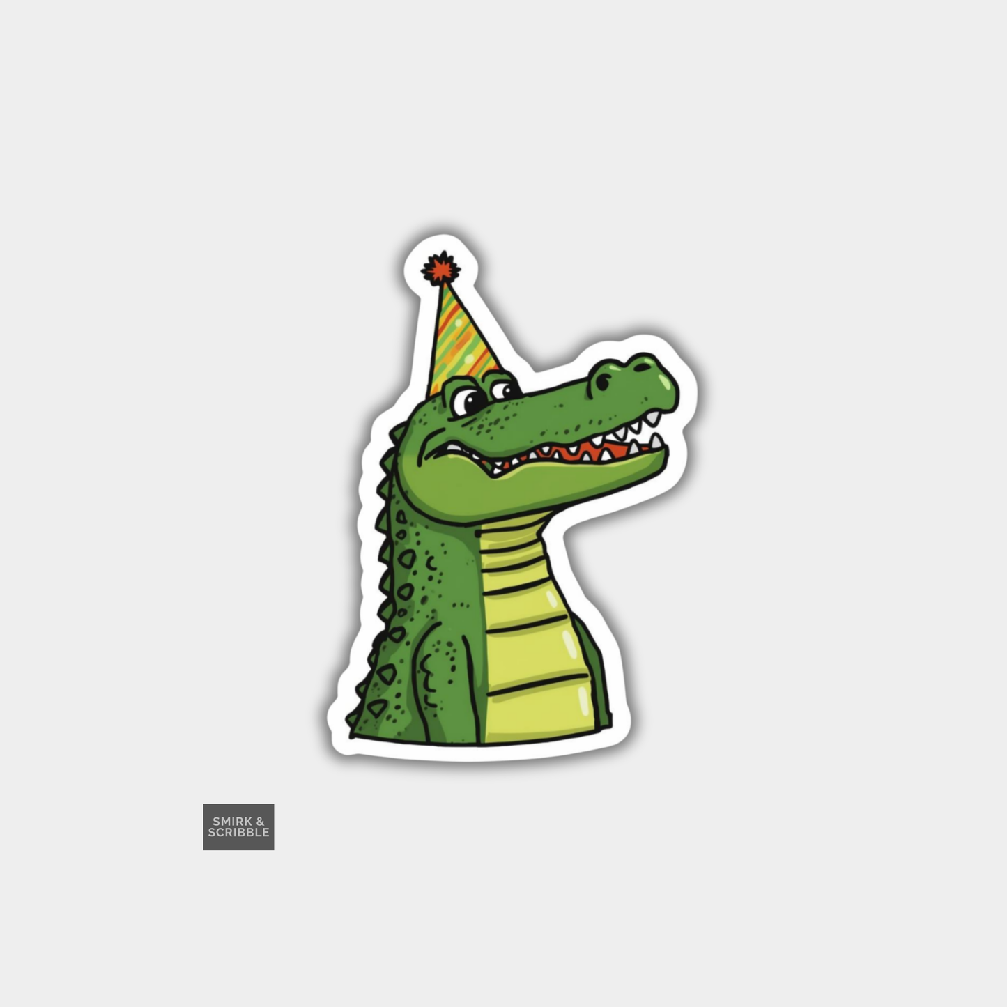 Birthday Croc Vinyl Sticker