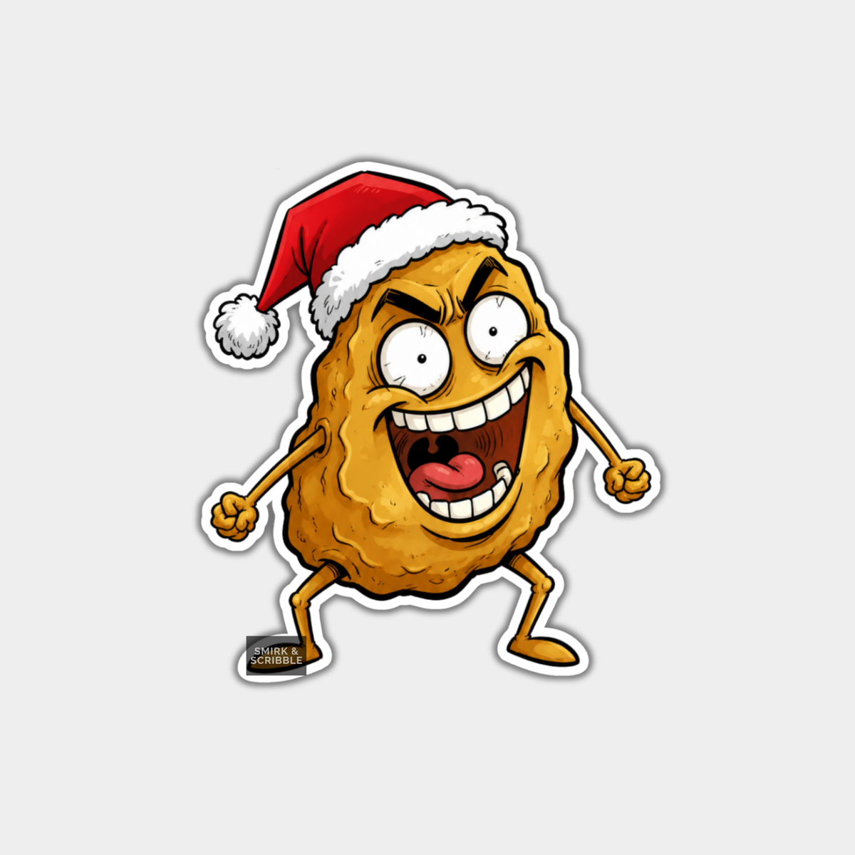 Funny Christmas Sticker - Cheeky Roast Potato