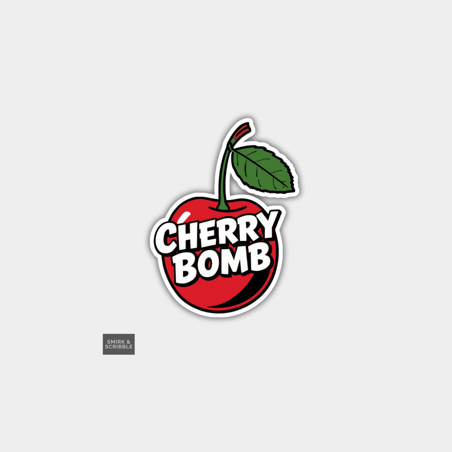 Funny Die Cut Vinyl Sticker - Cherry