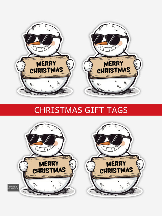 Snowman Christmas Gift Tags