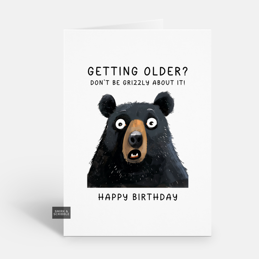Grizzly Birthday Card