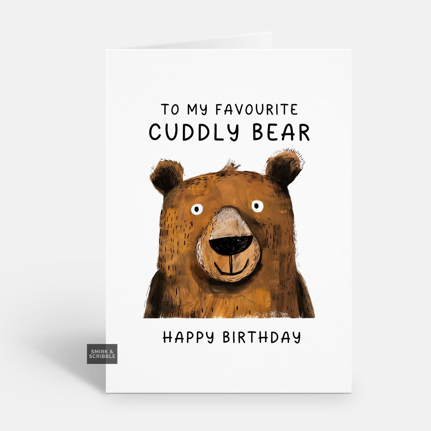 Cuddly Bear Birthday Card