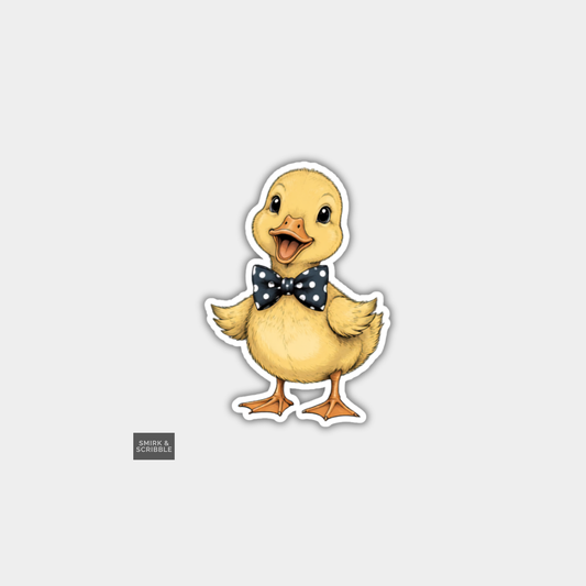 Funny Die Cut Vinyl Sticker - Cute Chick