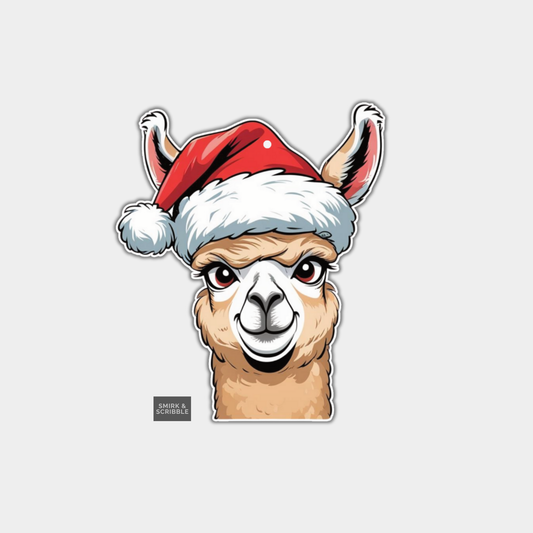 Funny Christmas Gift Tags - Cute Llama
