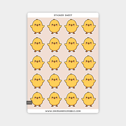 Chick Sticker Sheet