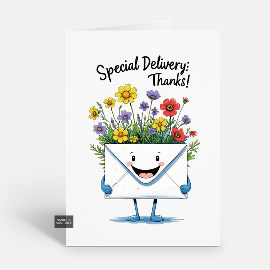 Special Delivery Thank You Card