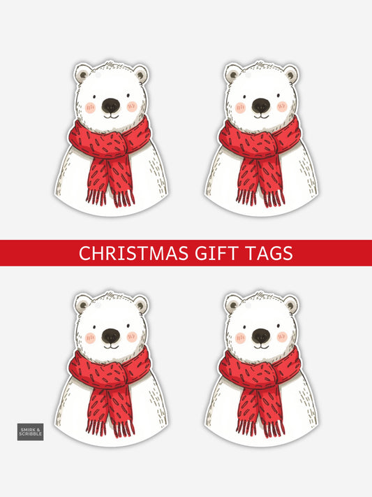 Bear Christmas Gift Tags