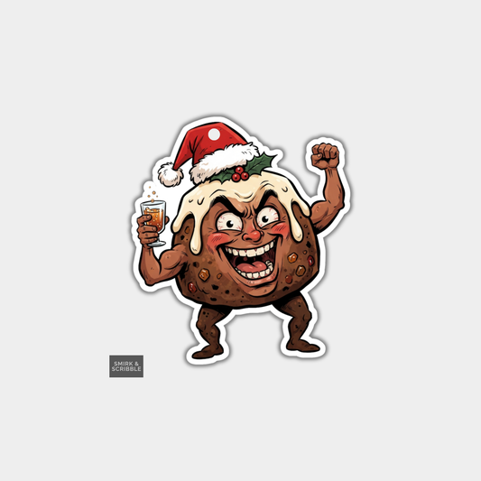Funny Christmas Gift Tags - Cheeky Xmas Pudding