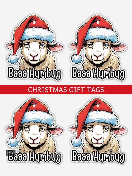 Sheep Christmas Gift Tags