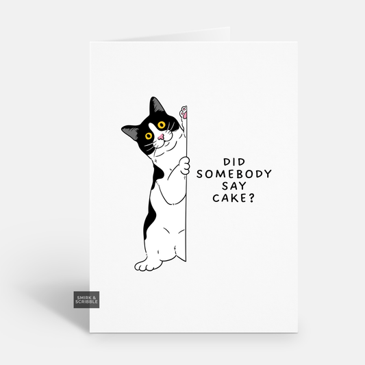 Cake Cat Birthday Card
