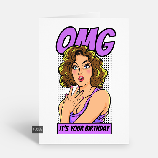 Omg Birthday Card