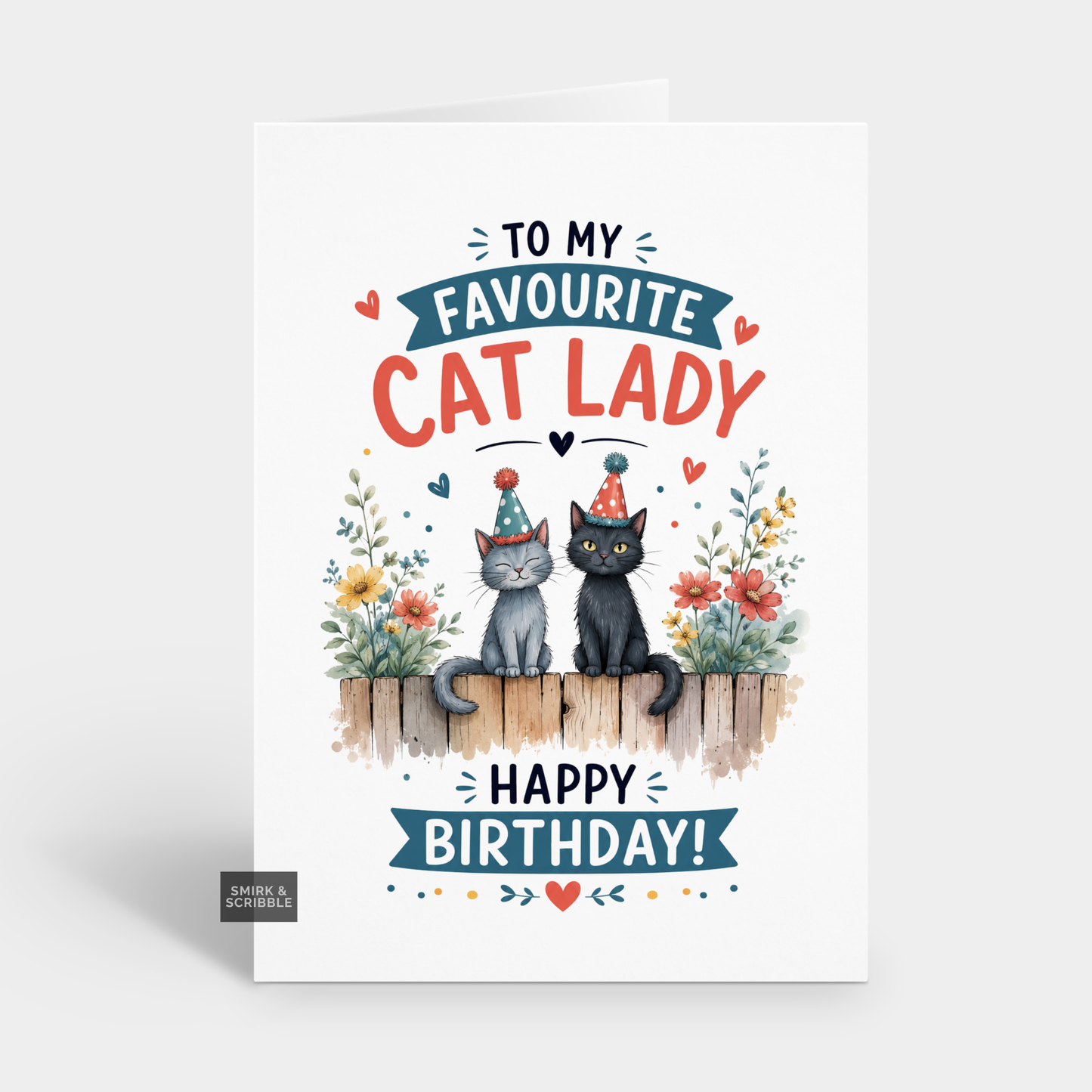 Funny Birthday Card - Cat Lady