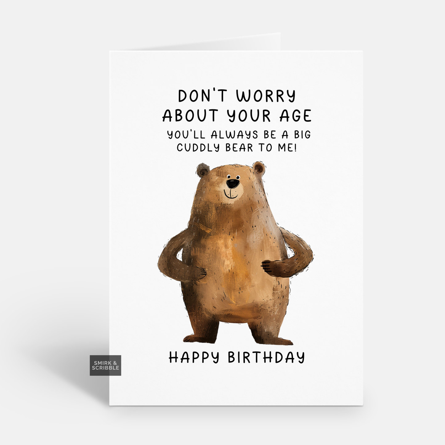 Cuddly Bear Birthday Card