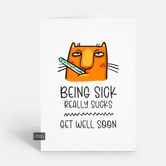 Really Sucks Get Well Card